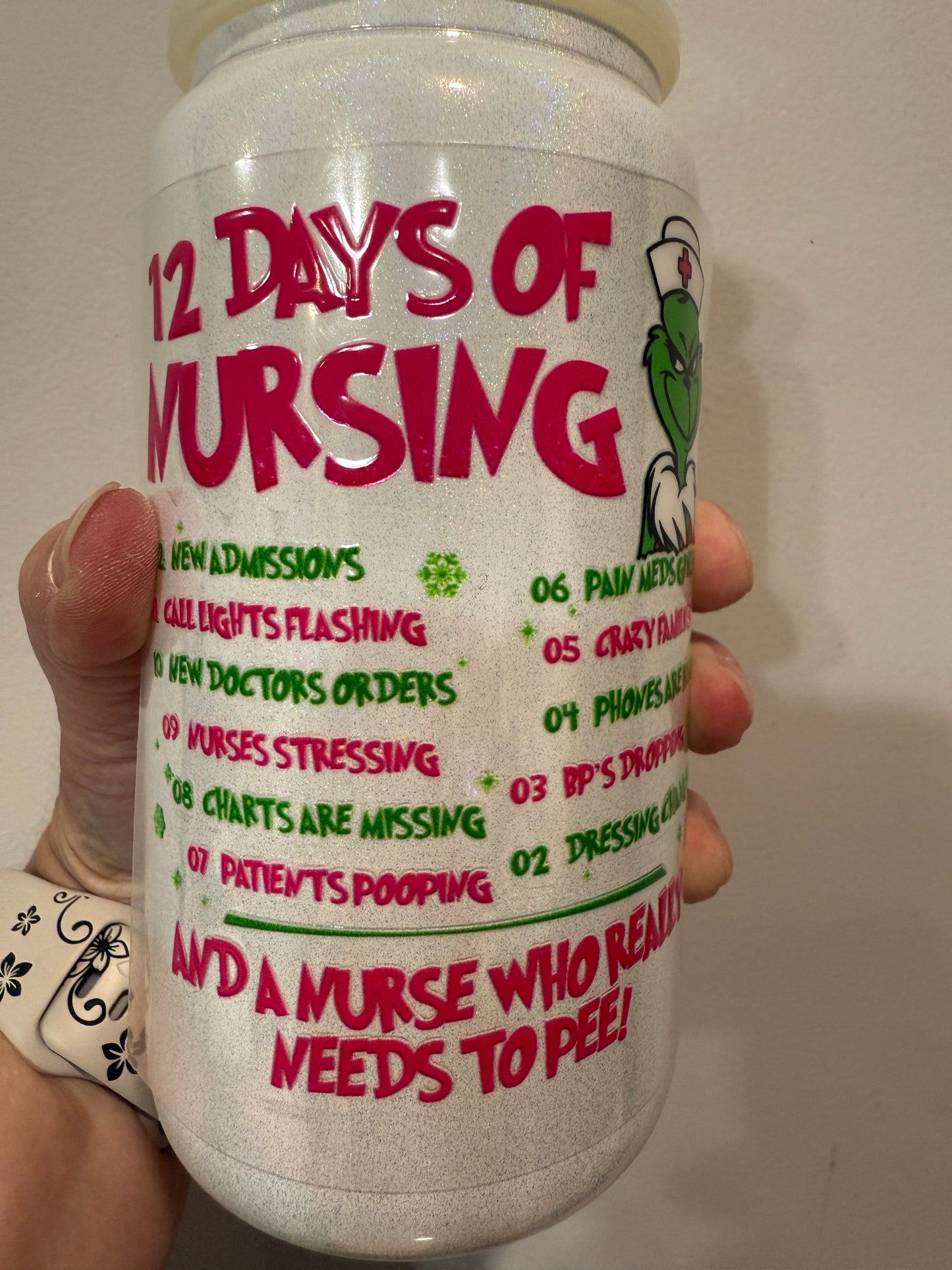 21P 12 Days Of Nursing 4” Tall Decal