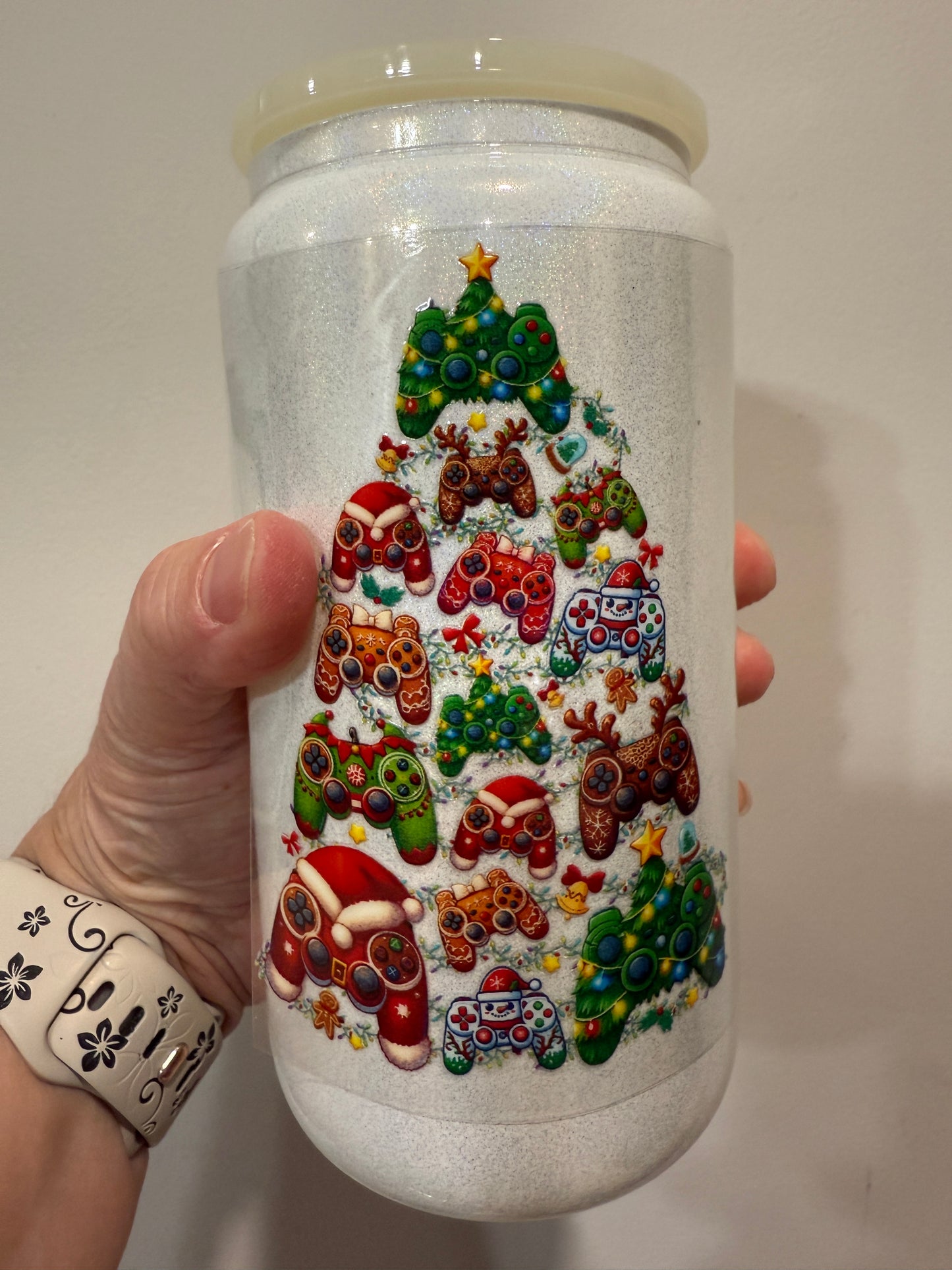 23G Video Game Christmas Tree 4” Tall UV DTF Decal