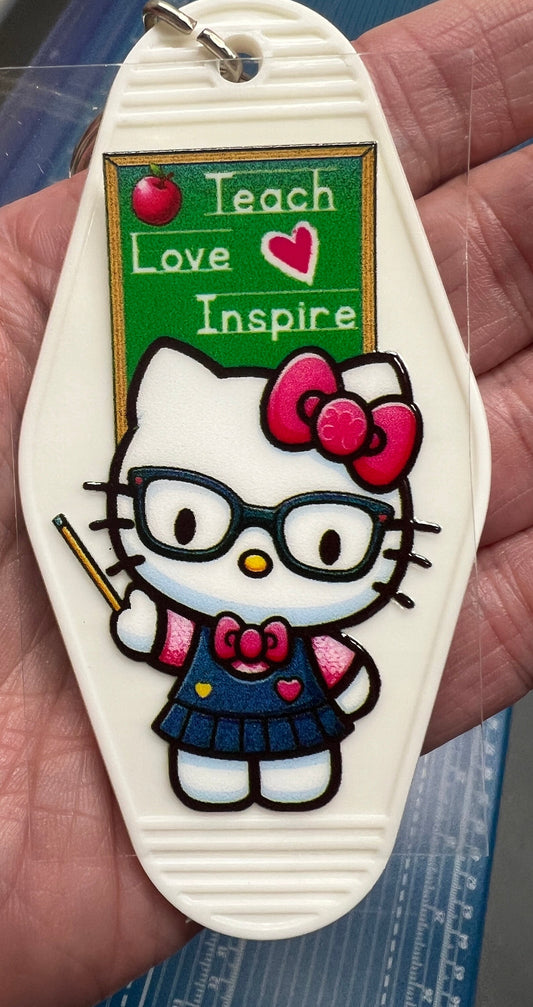 Keychain Teach Love Inspire UV DTF Decal