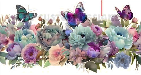 B1 Beautiful Butterflies UV DTF Wrap