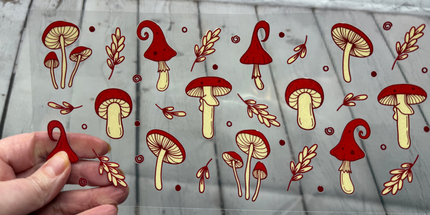 P8 Mushrooms UV DTF Wrap