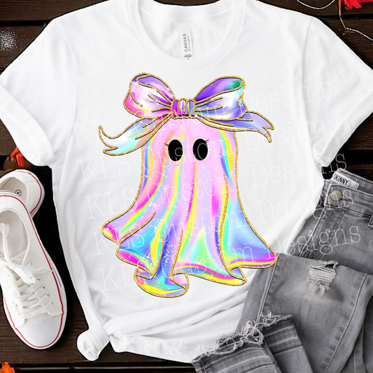 Rainbow Ghost Ready To Press DTF Print