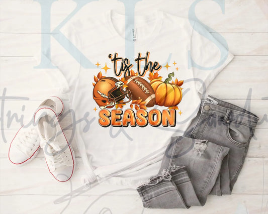 Tis The Season Football Helmet Ready to Press DTF Print (Copy)