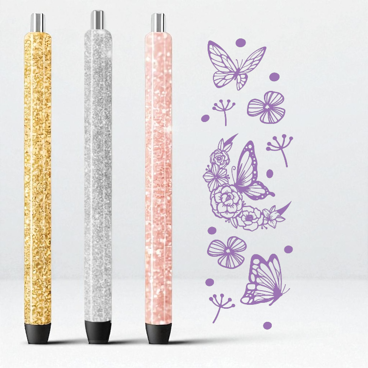 Butterfly UV DTF Pen Wrap