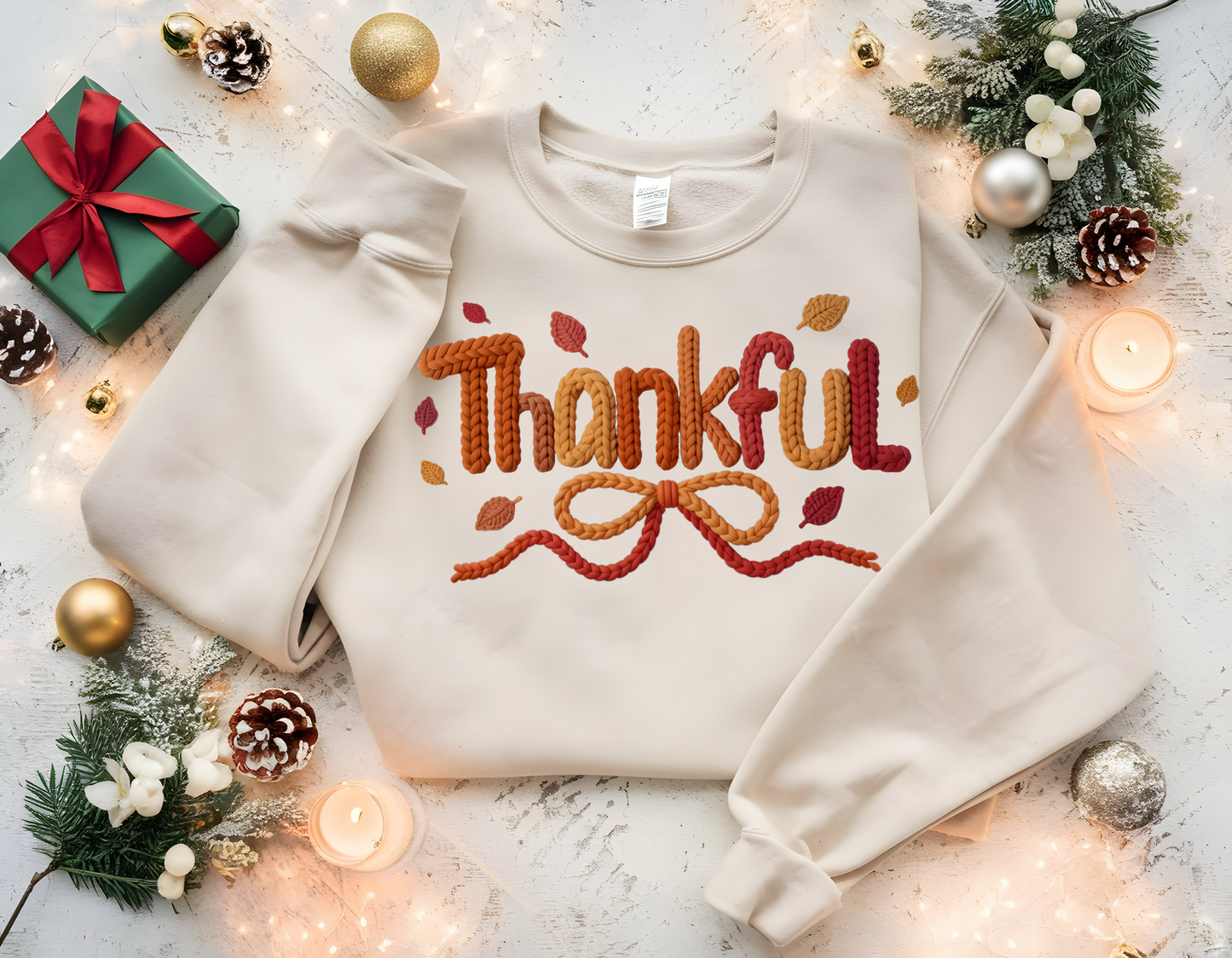 Crochet Thankful Ready To Press DTF Print