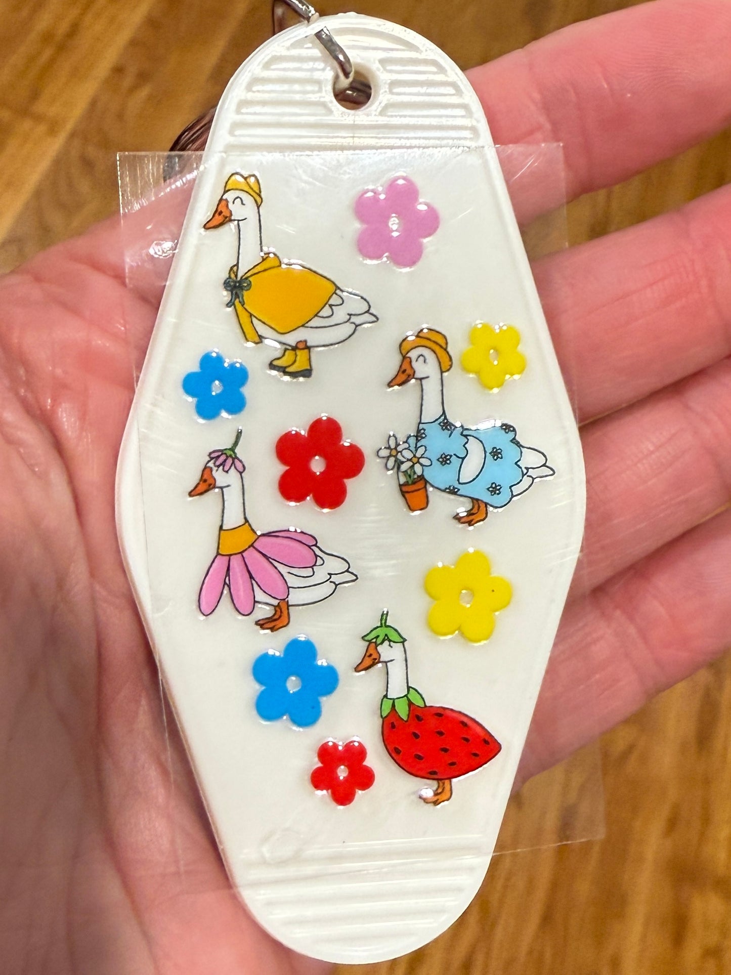 Keychain Spring Geese UV DTF Decal