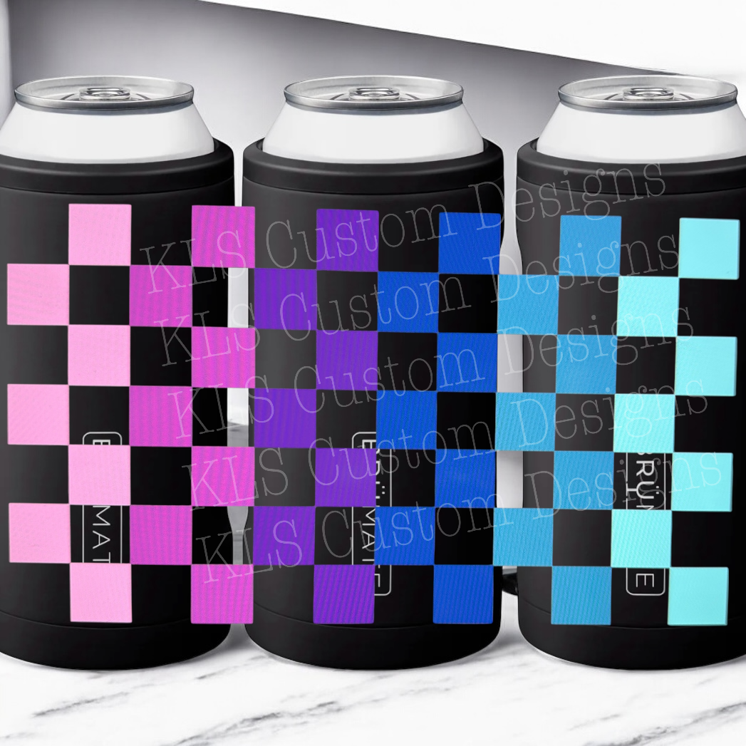 G7 Checkered Pattern UV DTF Wrap