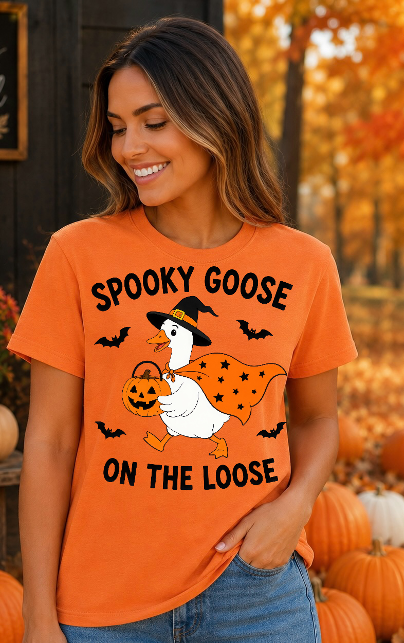 Spooky Goose On The Loose Ready To Press DTF Print