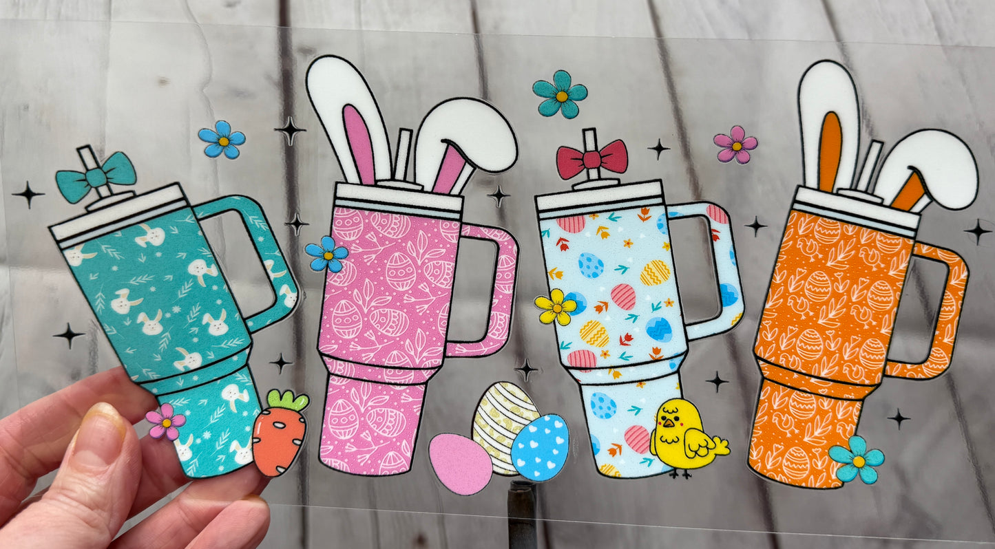 3Y Easter Tumblers UV DTF Wrap