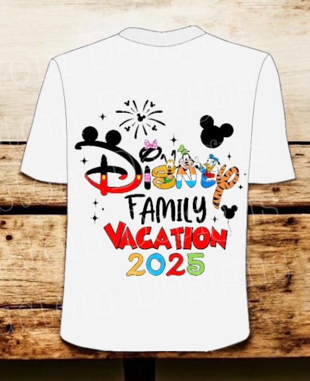 Vacation 2025 With (1) Pocket Ready To Press DTF Print
