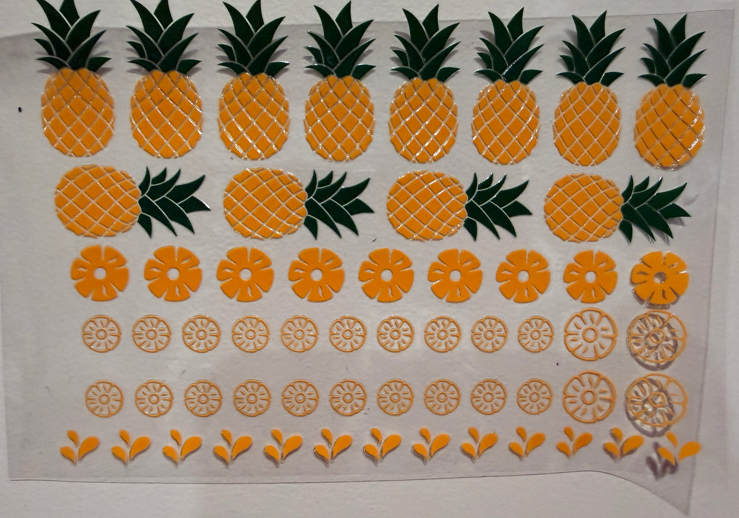 Pineapple Clip Sheet - this sheet is intended to be cut up and placed using your own creative style.