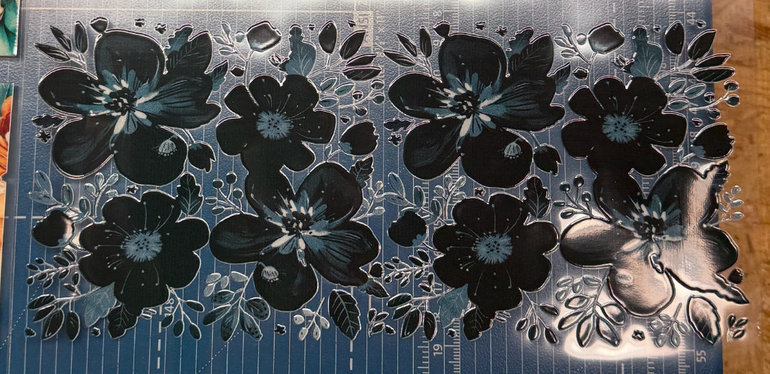 B2 Painted Flowers UV DTF Wrap