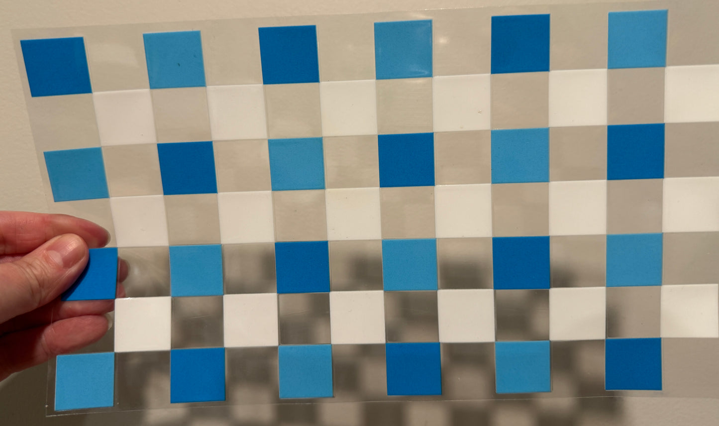 G7 Checkered Pattern UV DTF Wrap