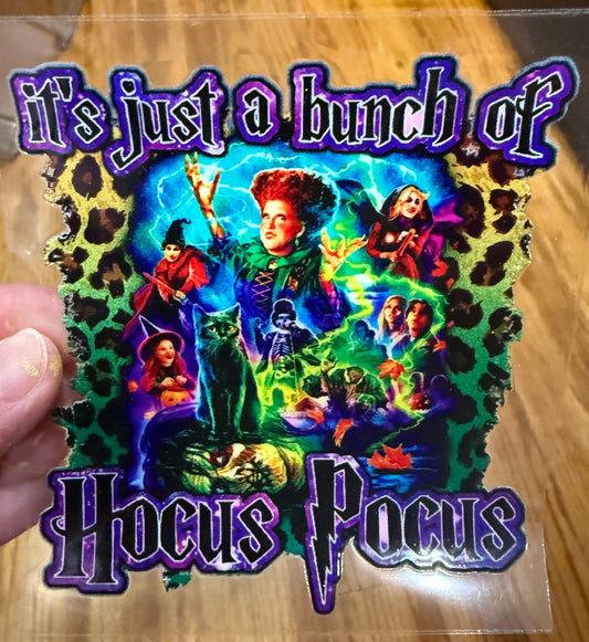 6Y Hocus Pocus 4” Tall UV DTF Decal