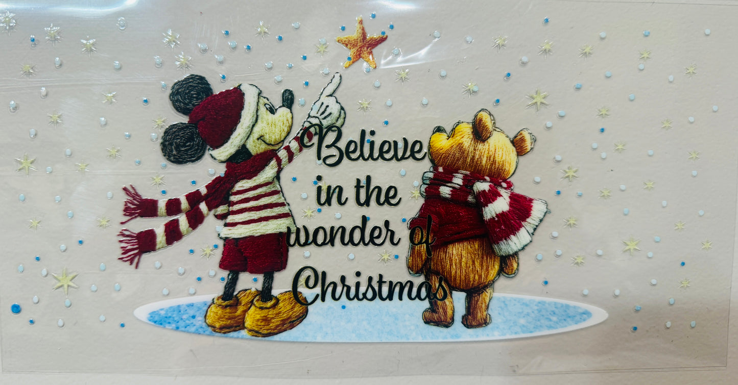 16B Believe In The Power Of Christmas UV DTF Wrap