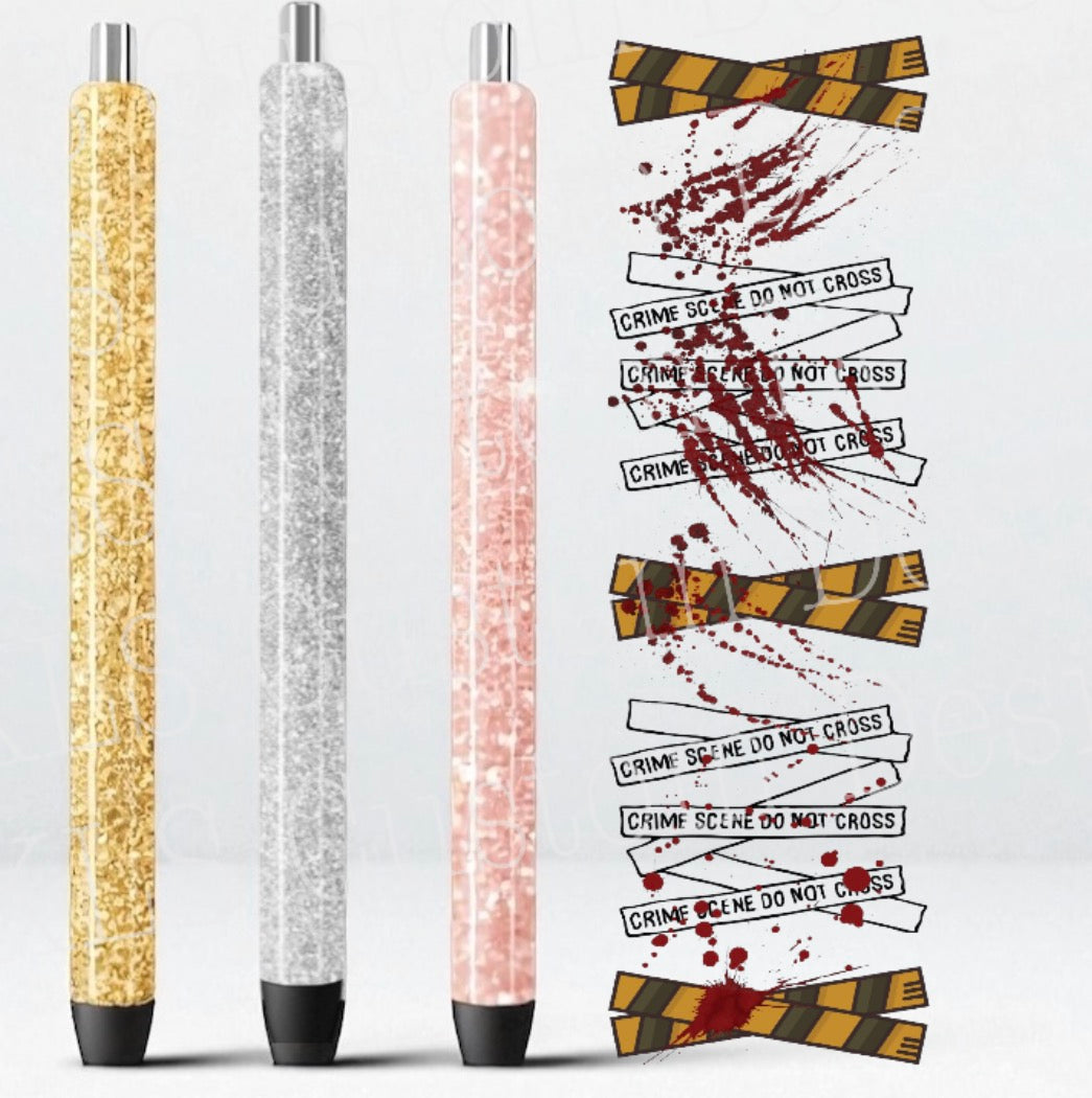 Crime Scene UV DTF Pen Wrap
