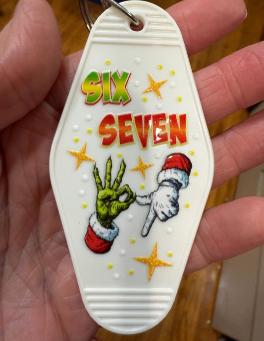 Keychain 67 Christmas Hands UV DTF Decal