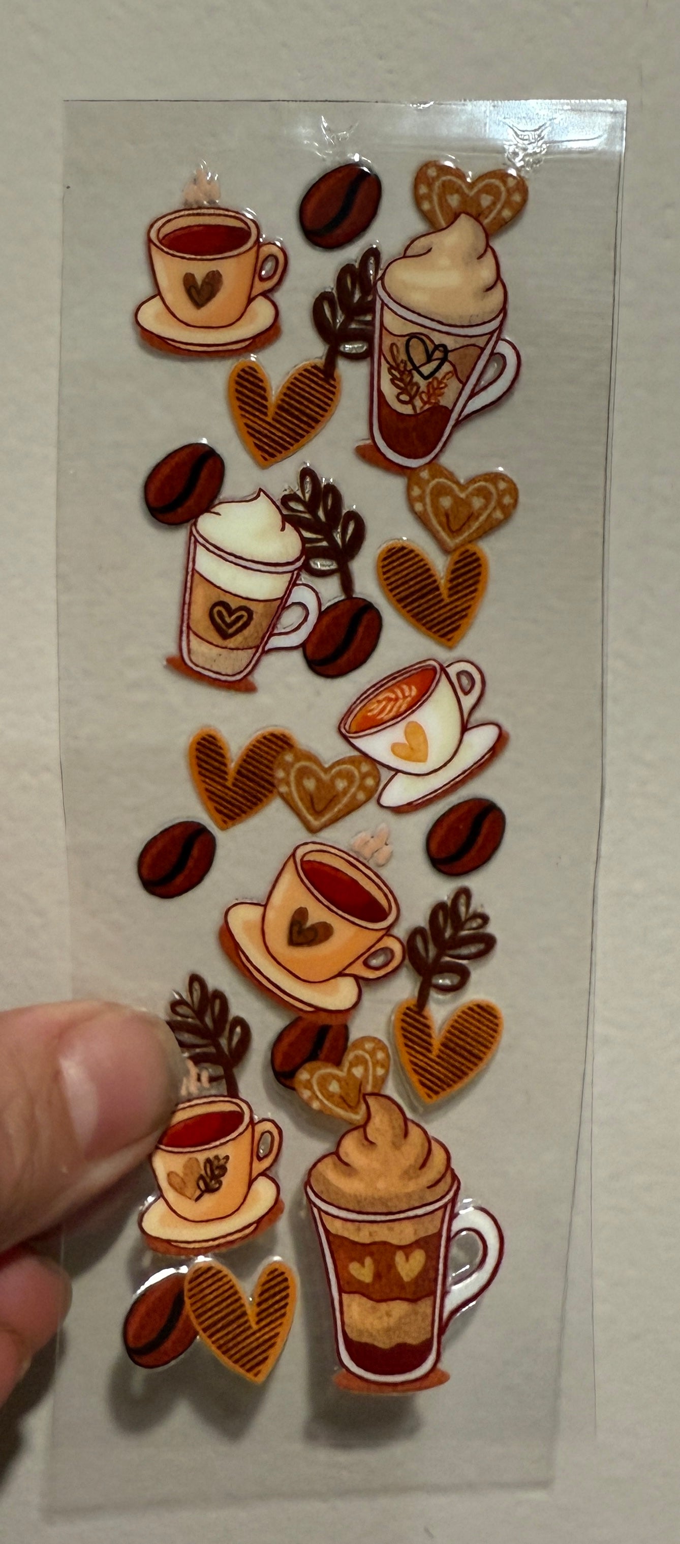 13P Coffee Cups UV DTF Pen Wrap