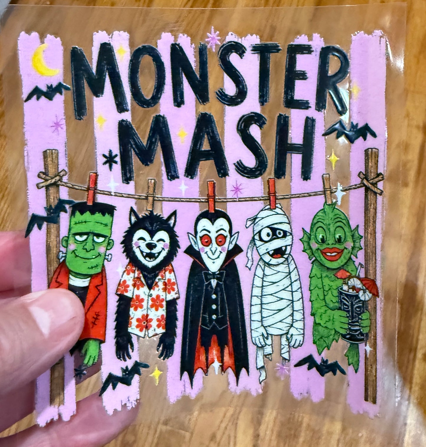 Vintage Halloween Monsters 4” Tall Decal