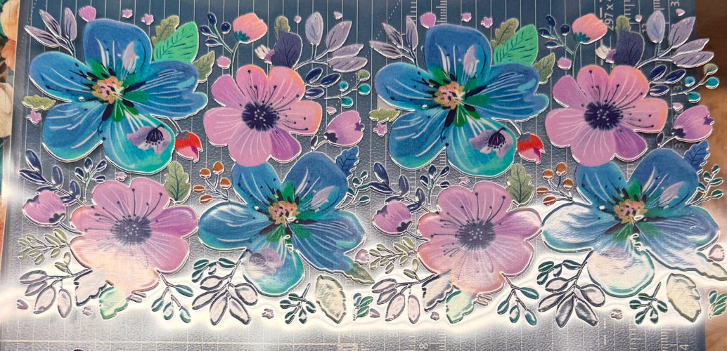 B2 Painted Flowers UV DTF Wrap