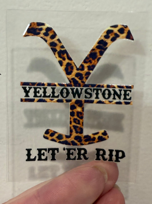 Mini Let Er Rip 2” Tall UV DTF Decal