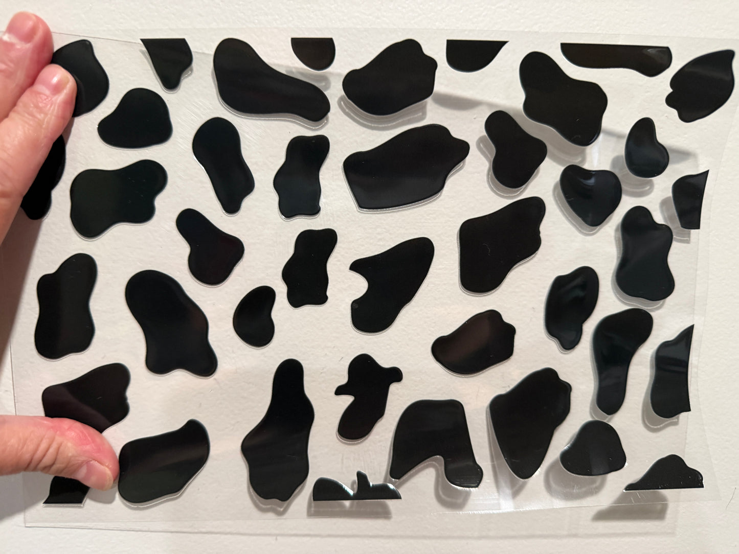 Cow Print Clip Sheet - this sheet is intended to be cut up and placed using your own creative style.