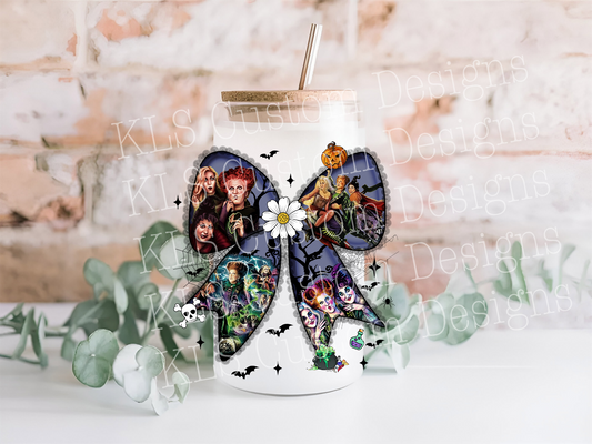 20Y Coquette Bow Halloween Sisters 4” Tall UV DTF Decal