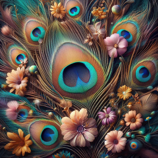 Peacock Feathers 20 Oz Skinny Permanent Vinyl