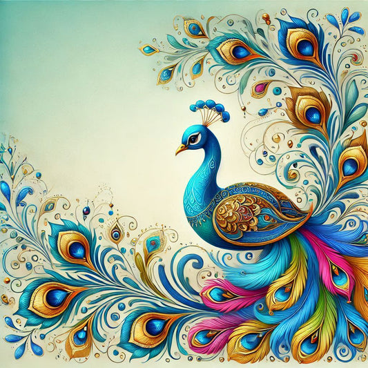 Peacock Rainbow Feathers 20 Oz Skinny Permanent Vinyl