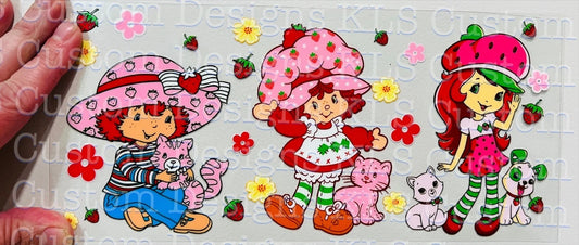 Y6 strawberry Three Generations UV DTF Wrap