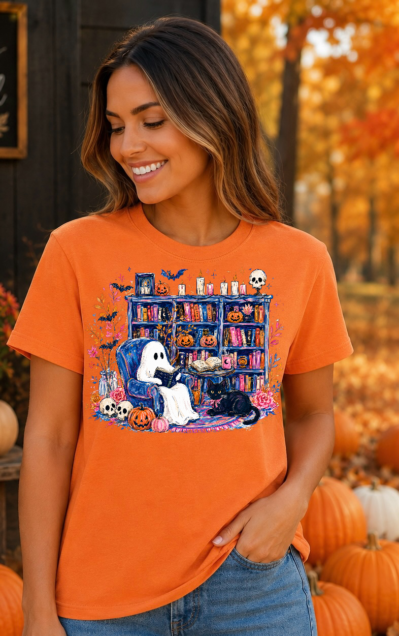 Ghost Reading Room Ready To Press DTF Print