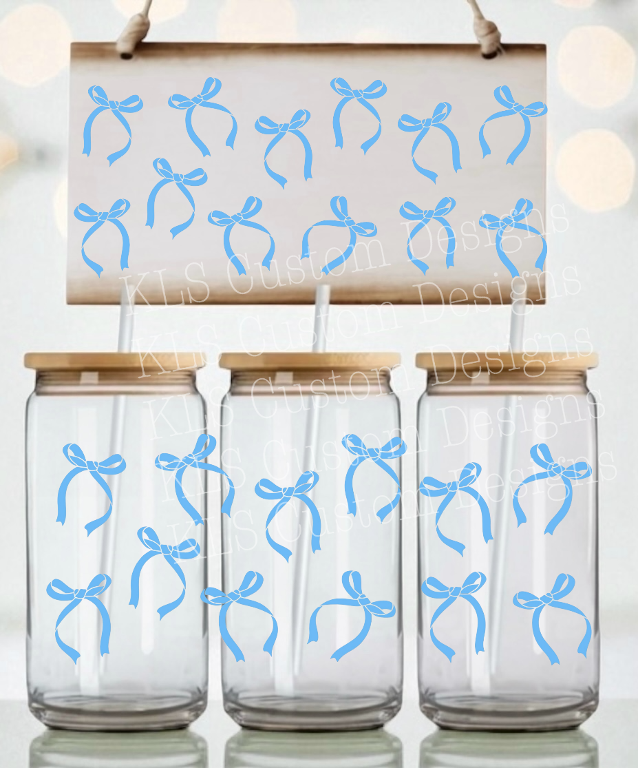 Bows With Hearts UV DTF Wrap