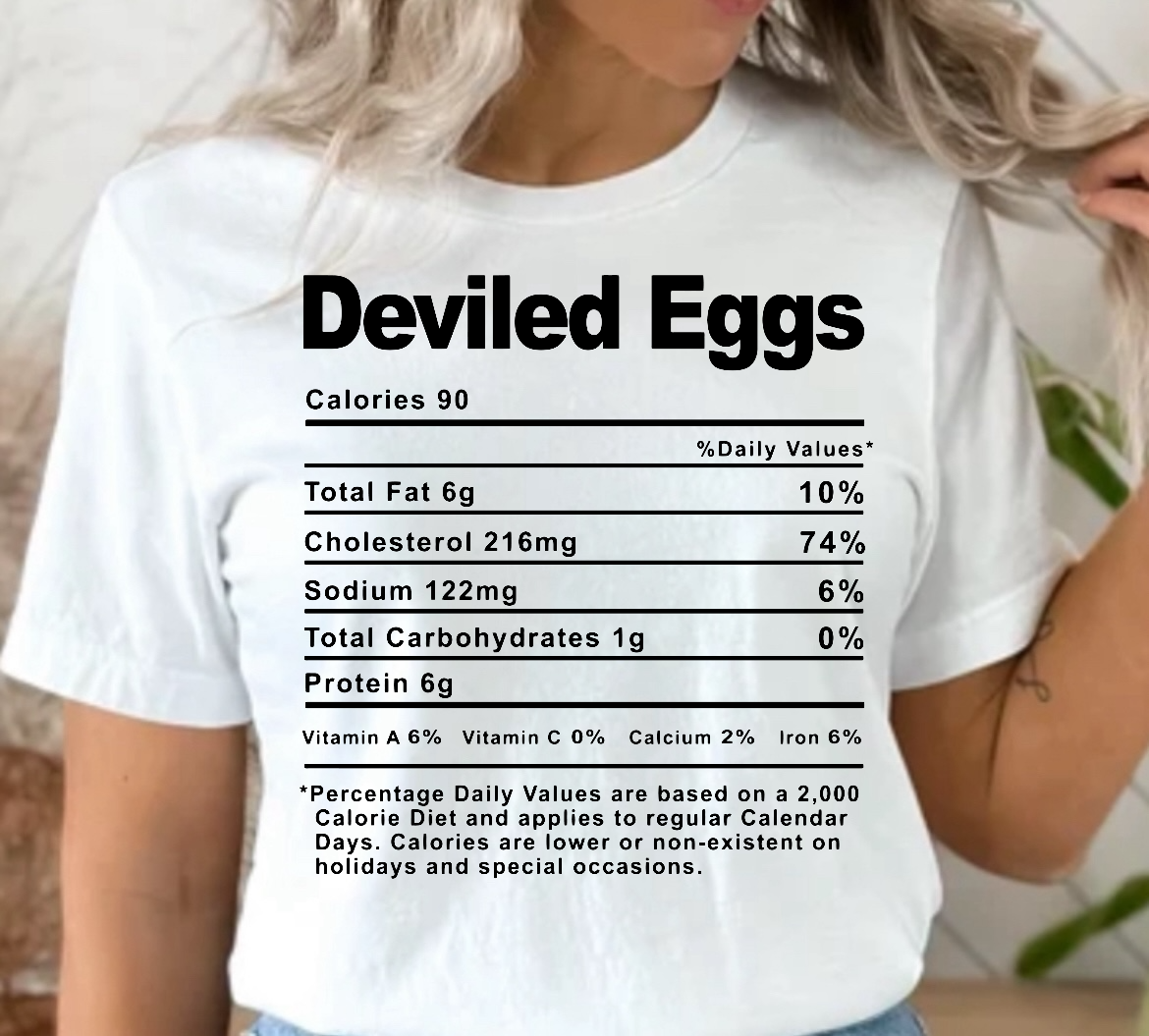 Deviled Eggs Nutrition Facts Ready To Press DTF Print