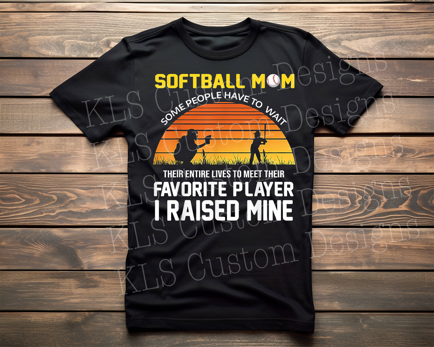 Softball Mom Ready to Press DTF Print