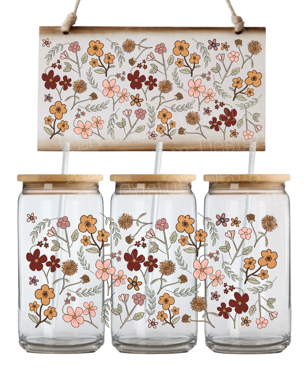 P5 Hardy Wildflowers UV DTF Wrap