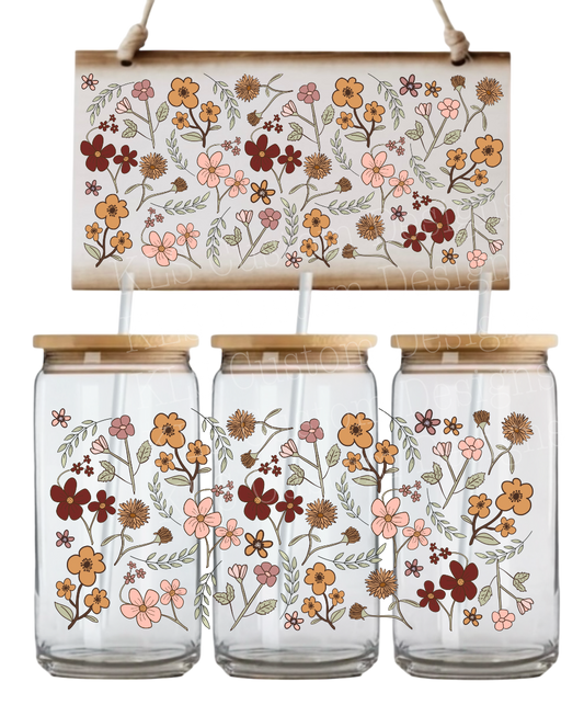 P5 Hardy Wildflowers UV DTF Wrap