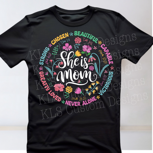 She Is Mom Ready To Press DTF Print