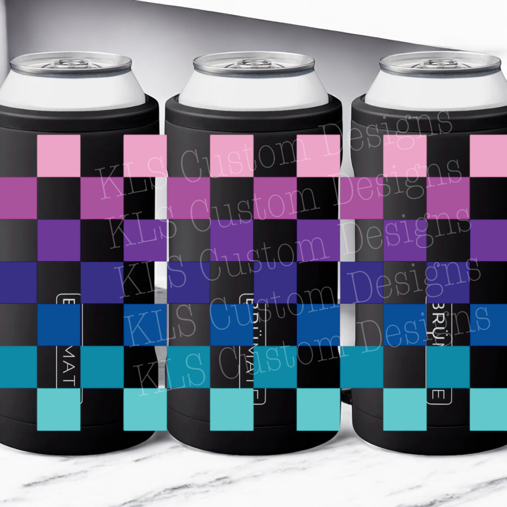 G7 Checkered Pattern UV DTF Wrap