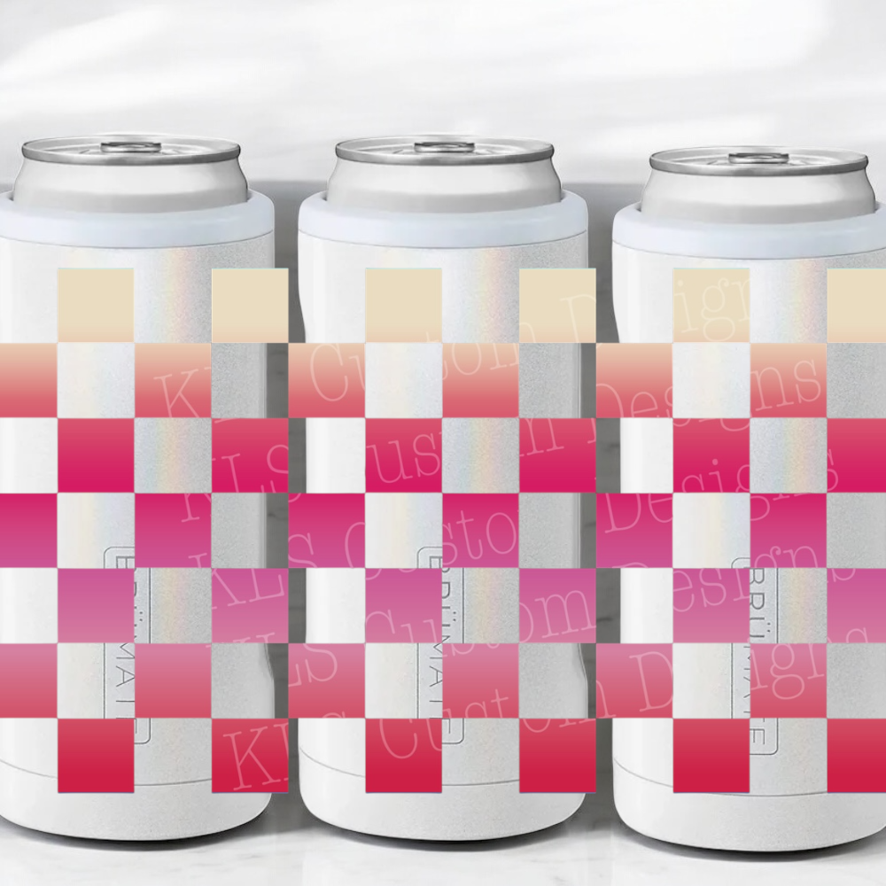 G7 Checkered Pattern UV DTF Wrap