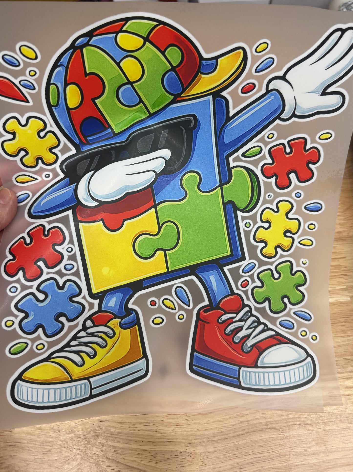Autism Dabbing Ready to Press DTF Print