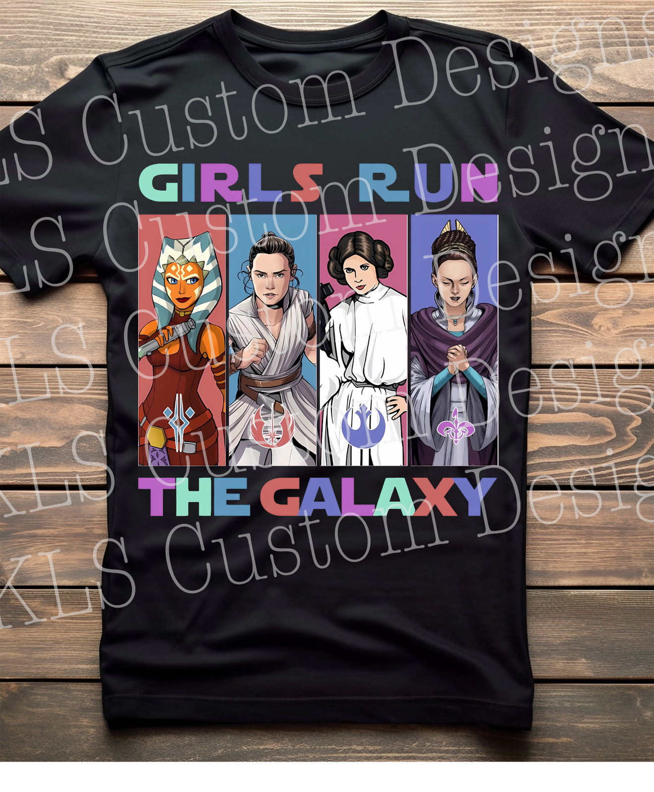 Girls Galaxy Ready To Press DTF Print