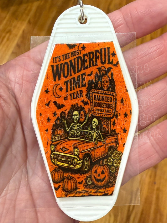 Keychain Wonderful Time Of Year Halloween UV DTF Decal
