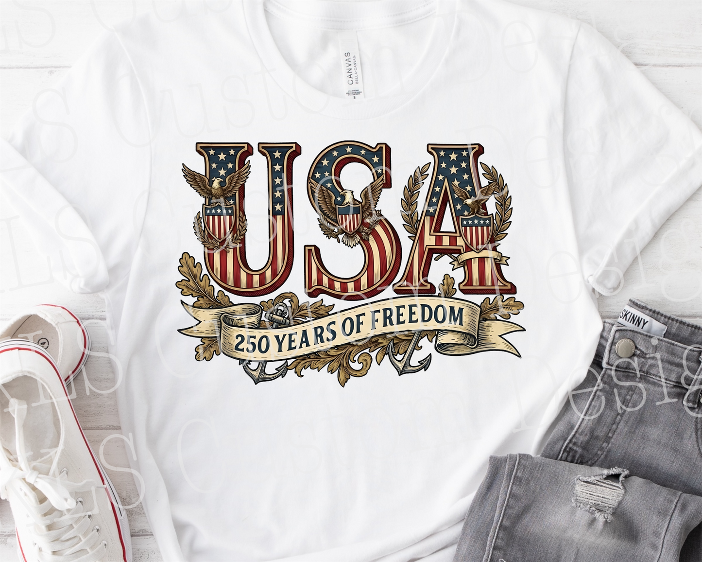 USA 250 Years Ready To Press DTF Print