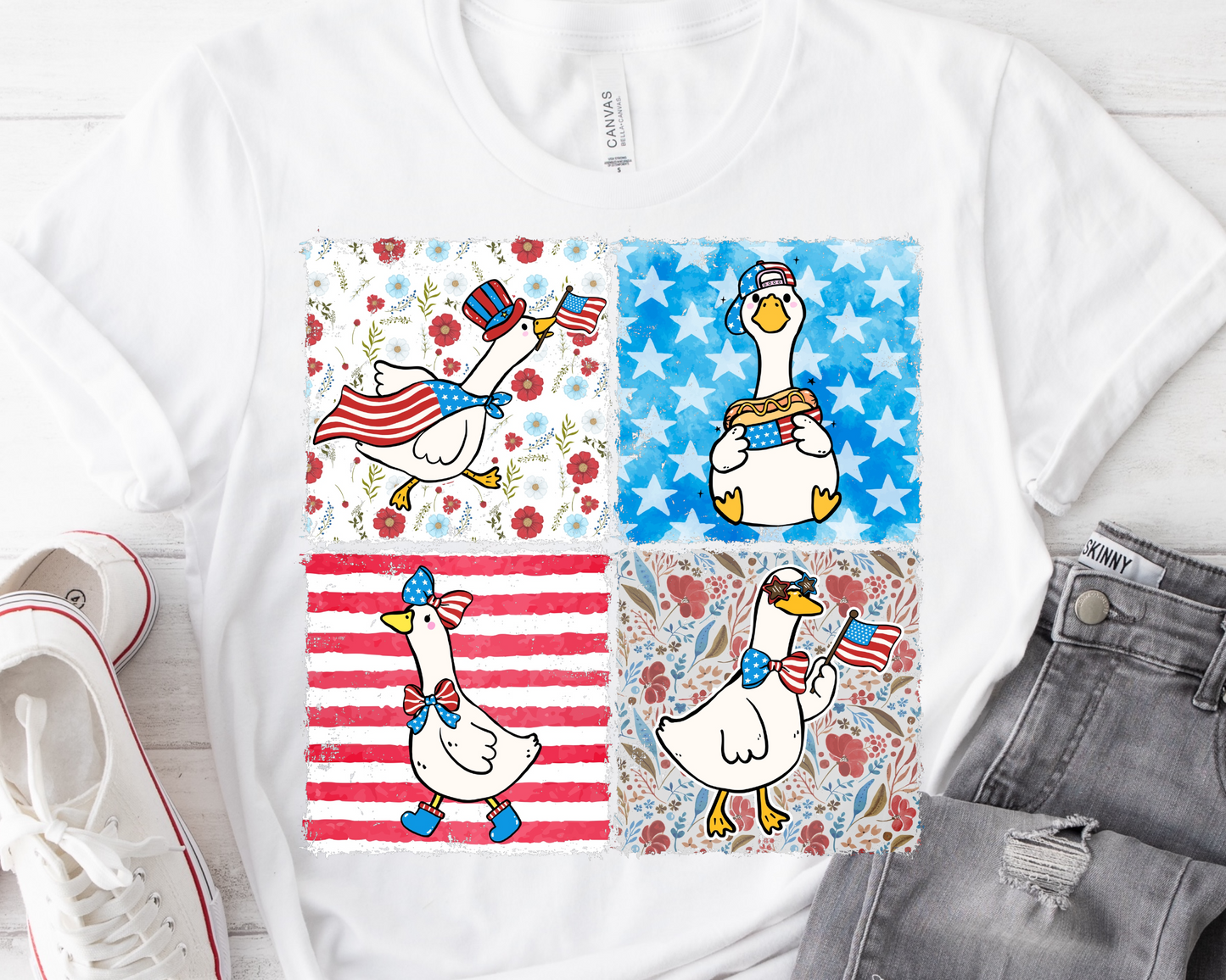 Silly Goose Collage Ready To Press DTF Print