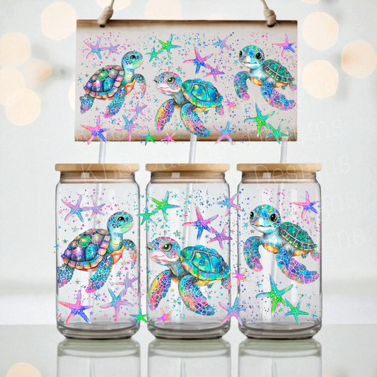 Y3 Fun Neon Sea Turtle UV DTF Wrap