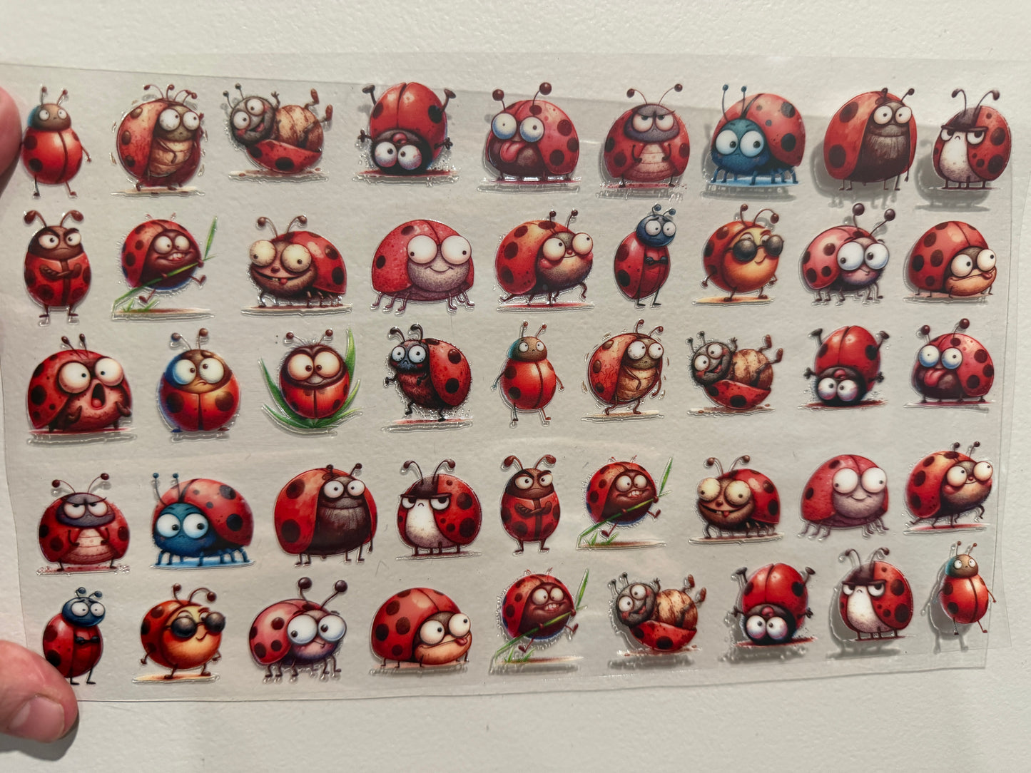 Funny Ladybugs Clip Sheet - this sheet is intended to be cut up and placed using your own creative style.
