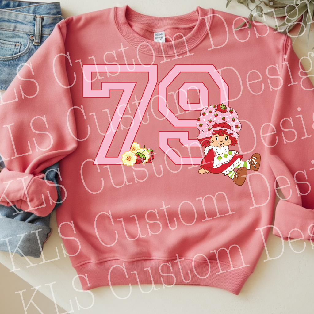 Original Retro Strawberry Ready to Press DTF Print
