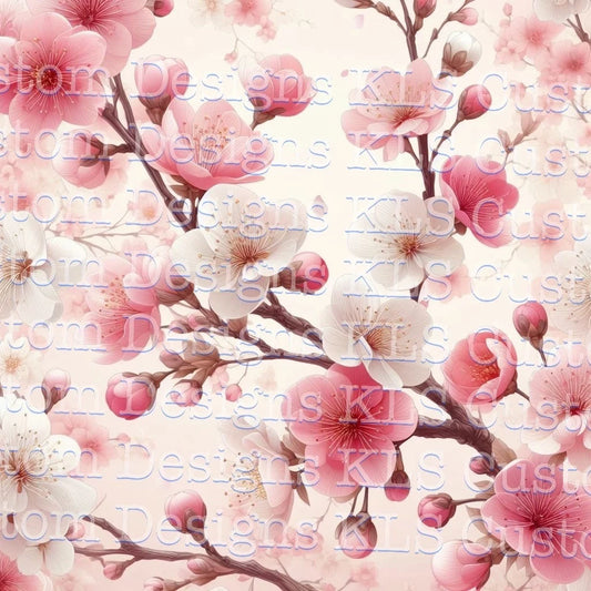 Cherry Blossoms 20 Oz Skinny Permanent Vinyl