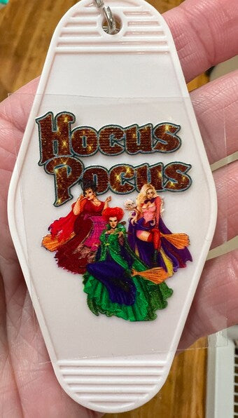 Keychain Glitz Hocus Pocus UV DTF Decal