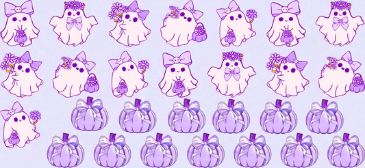 Coquette Bow Ghost Clip Sheet - this sheet is intended to be cut up and placed using your own creative style.